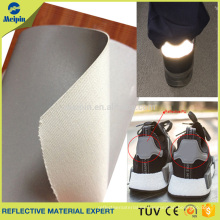 Reflector Silver PU para calzado deportivo / zapatos reflectantes Material
